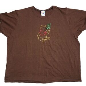 Vintage Brown embroidered Winnie the Pooh tee